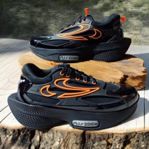 Men's Black Orange Green Sports Sneakers – Stylish & Comfortable Running Shoes (Copy)