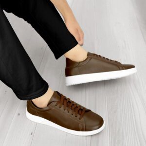 Men's Brown Plain Casual Shoes